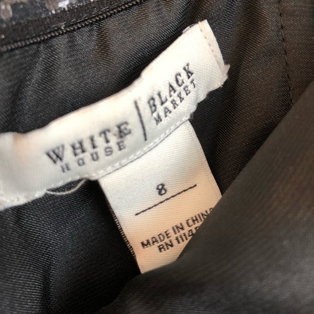 White House Black Market Black Strapless Dress - Picture 2 of 3